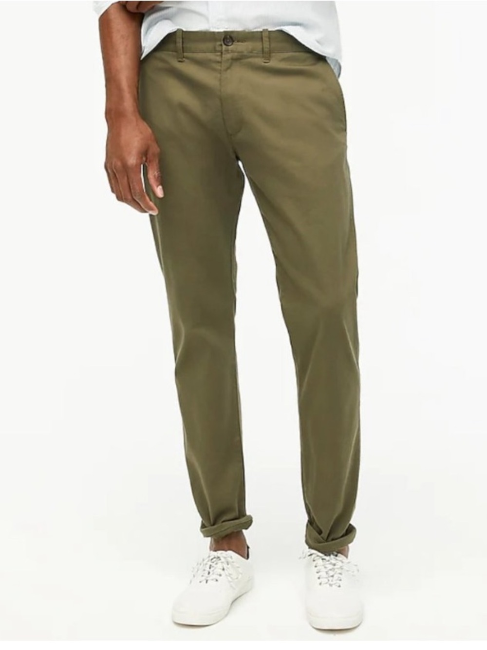 J. Crew Flex Sutton Slim Straight Chinos in Catskill Green